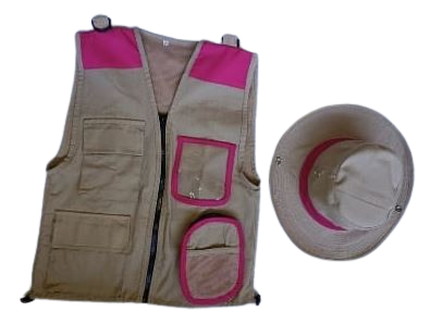CBC Girls Mission Safari Jackets - Explorer Vest & Adjustable Hat for CBC Role-Play