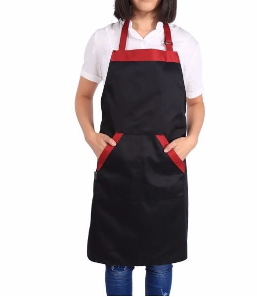 Black Unisex Chef Apron -Durable and Adjustable Kitchen Aprons