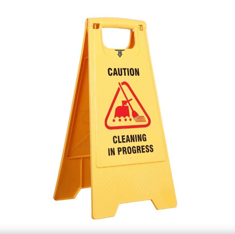 Cleaning In Progress Caution Sign Board Signage -A-Frame Safety Sign