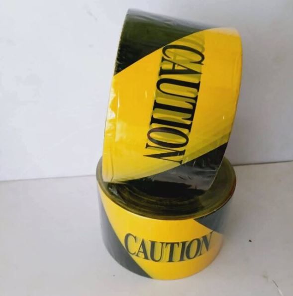500 meters Printed Yellow Black Caution Tapes - Caution Tape Warning Tape for Steps, High Visibility Tape Crime Scene Barrier, Danger Zone