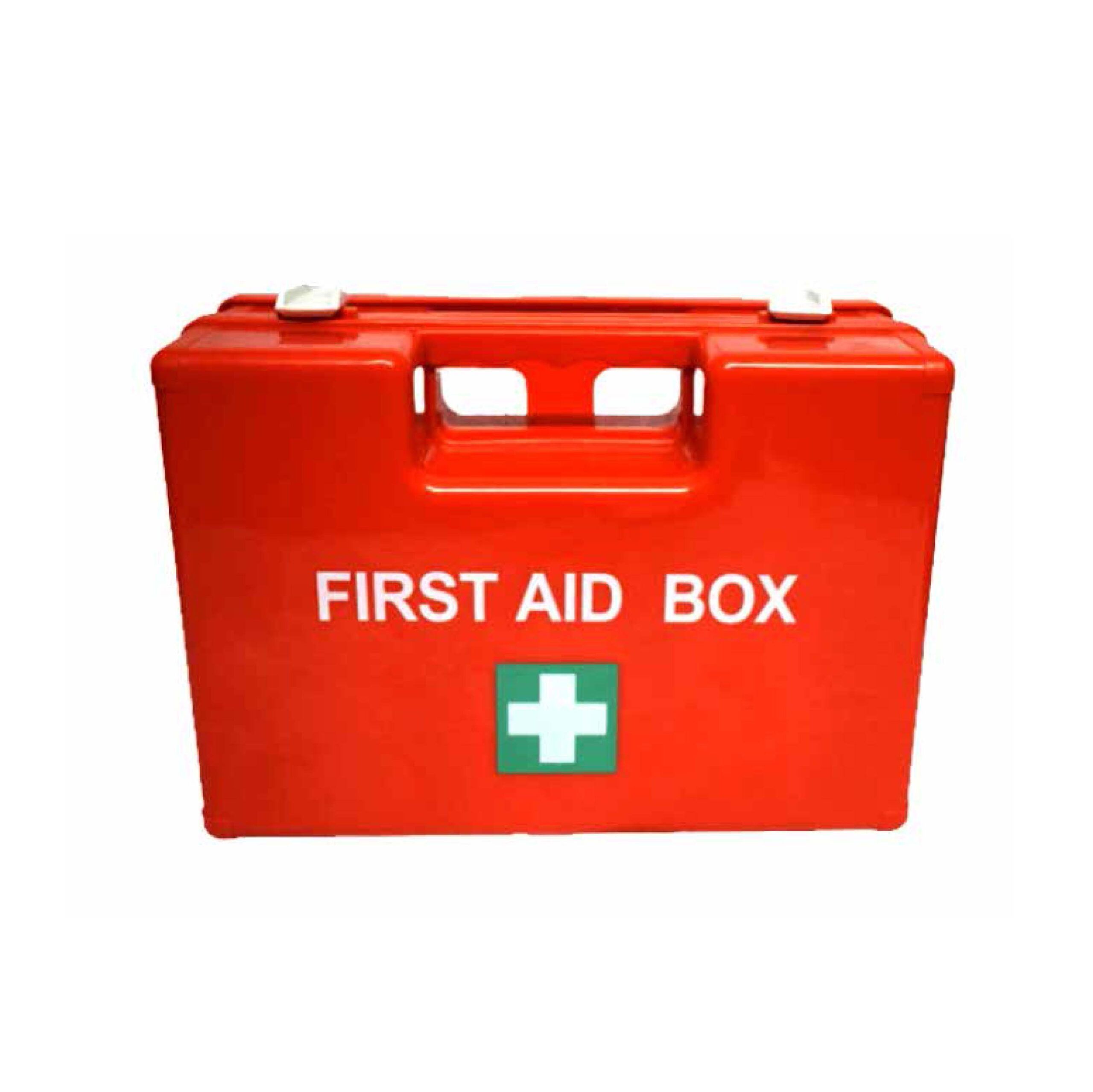 Red Medium First Aid Kit -Emergency Medical Supplies Box For Homes, Offices and Vehicles