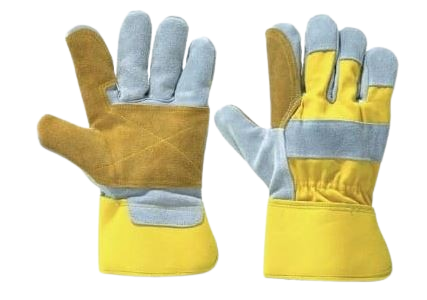 Cow Split Leather Gloves – Heavy-Duty Work Gloves for Construction & Farming