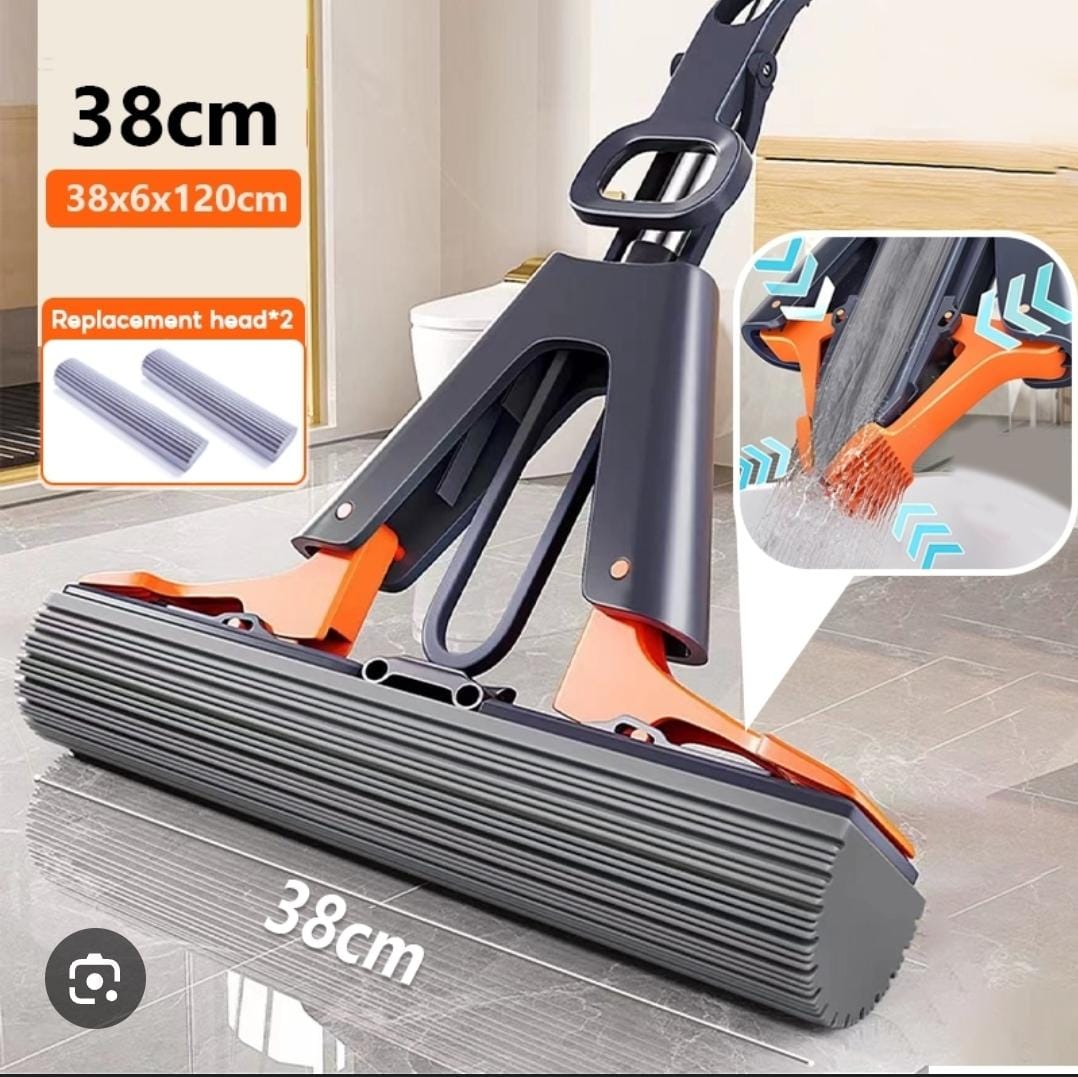 New arrival❄️🪷 ♦️38cmx110cm self wringing super absorbent sponge mop