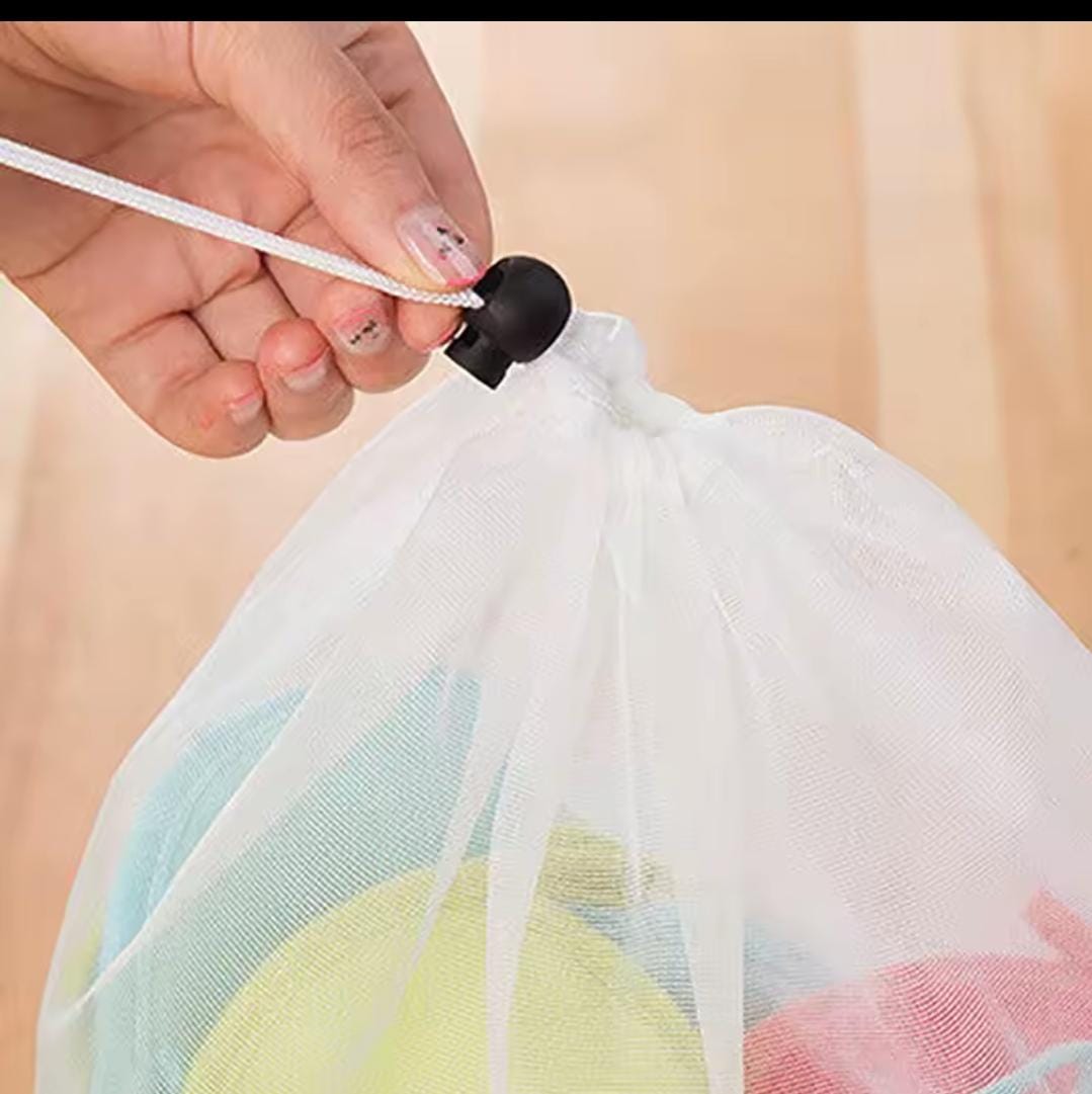 3Pc Assorted Large Size Laundry Bags/Machine Washing Bags With Drawstring Mixed Size-50*60cm,40*50cm and 30*40cm