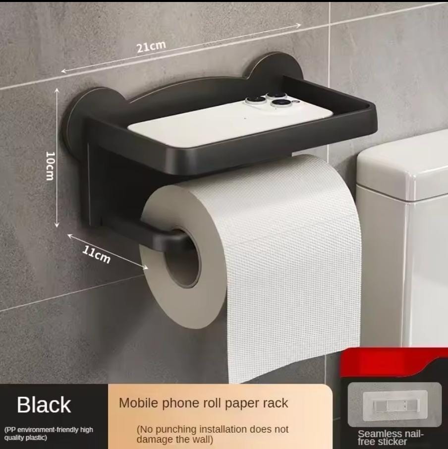 CLEARANCE OFFER Original Punch free Toilet Tissue Holder Phone Holder