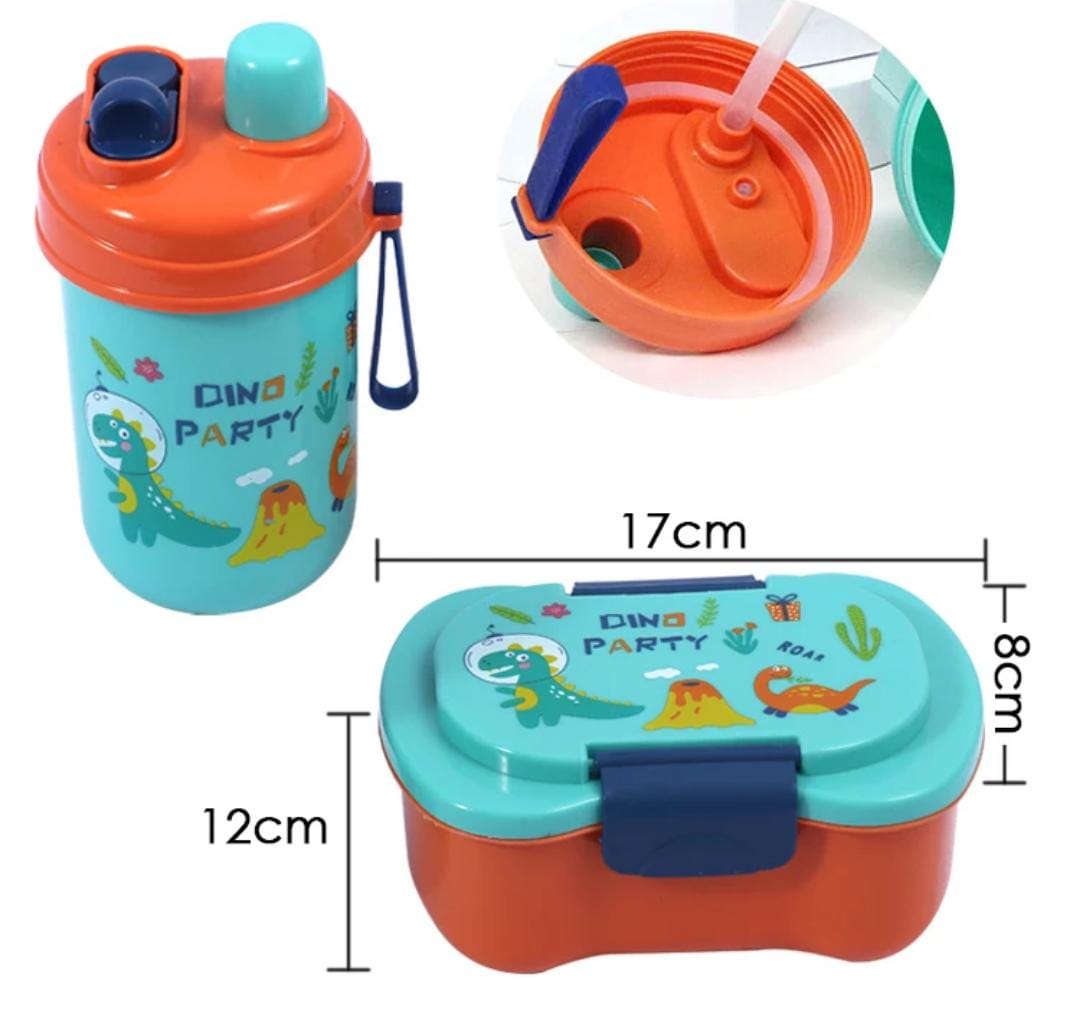 🤩🤩 Kids lunch box set with water bottleAll under one roof Lunch snack box +water bottle