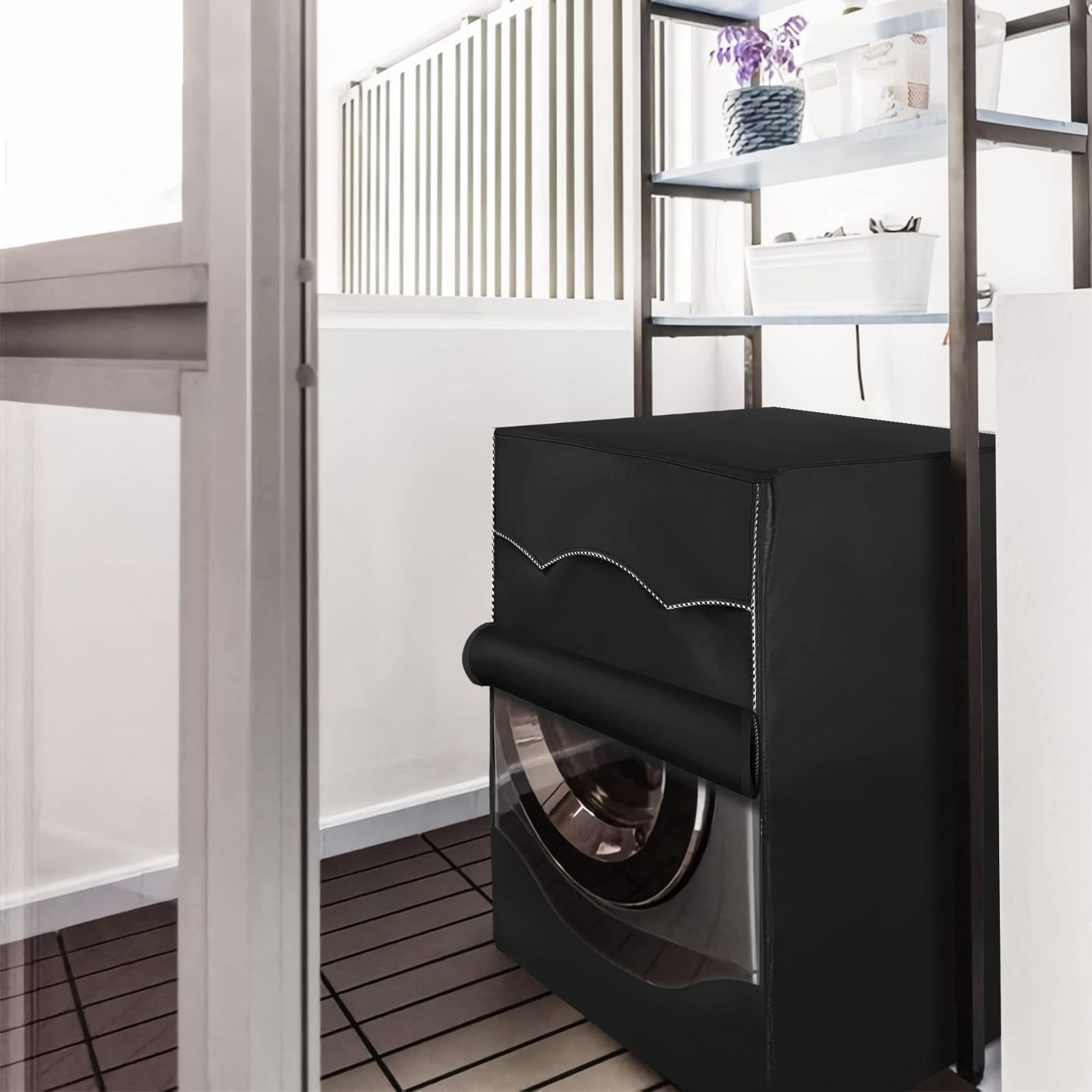 Front load washing machine cover black Sewing Machine Parts & Accessories