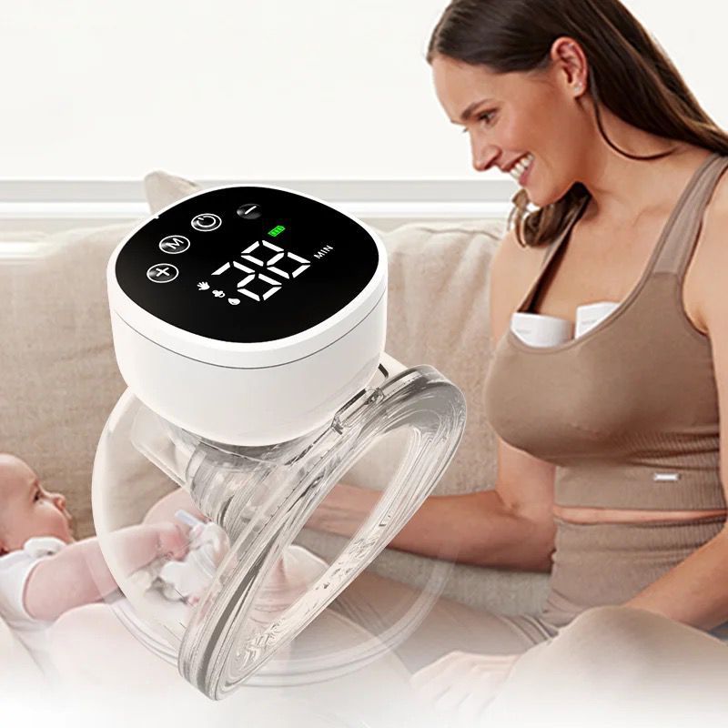 2/1pcs Electric Breast Pumps Portable Hands Free Wearable Breast Pump Silent Comfort Breast Milk Extractor Collector BPA-free
