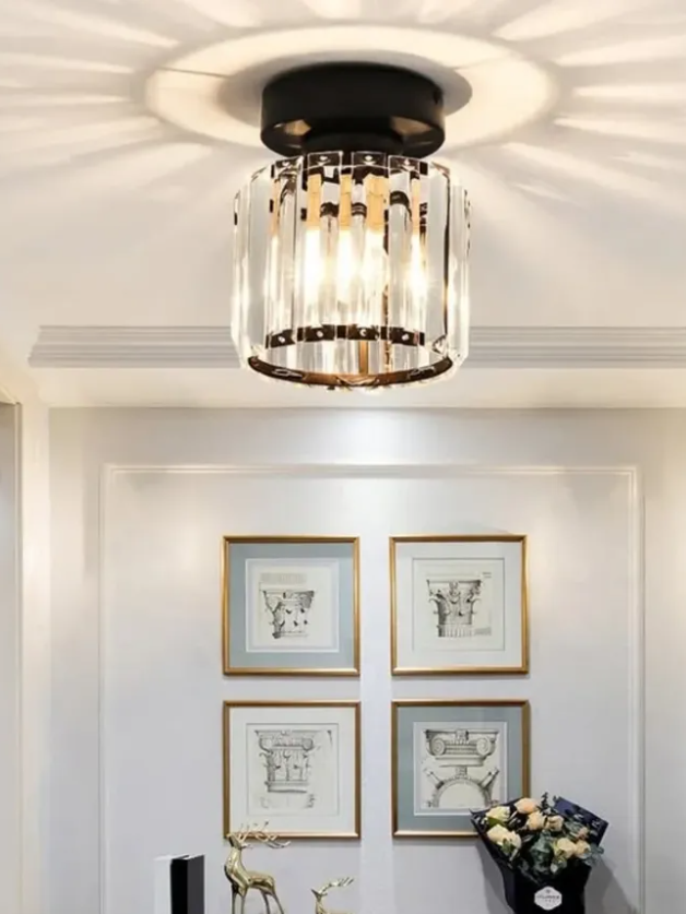 baspalum round glass chandelier ceiling light