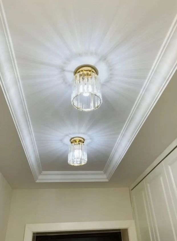 baspalum round glass chandelier ceiling light