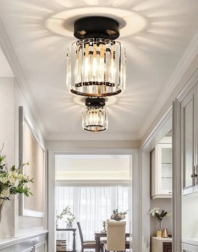 baspalum round glass chandelier ceiling light