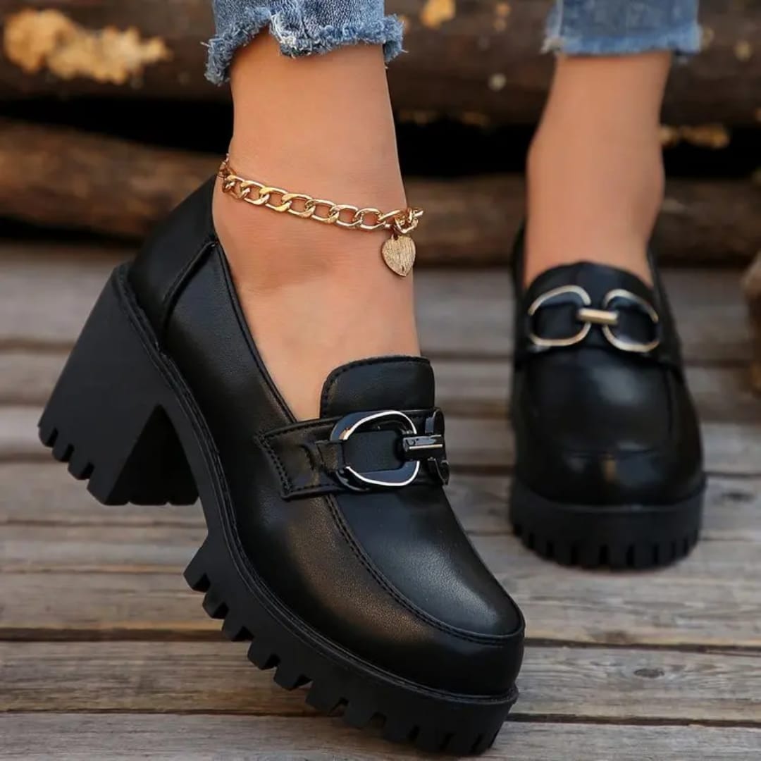 New Women's boots Shoes Real Soft Leather Martin Boots Female British Style All-match Thick-soled Ankle bo Fashion Ladies Casual Boots Elegant Square heel Vintage Boots Cool Shoes Girl Combat