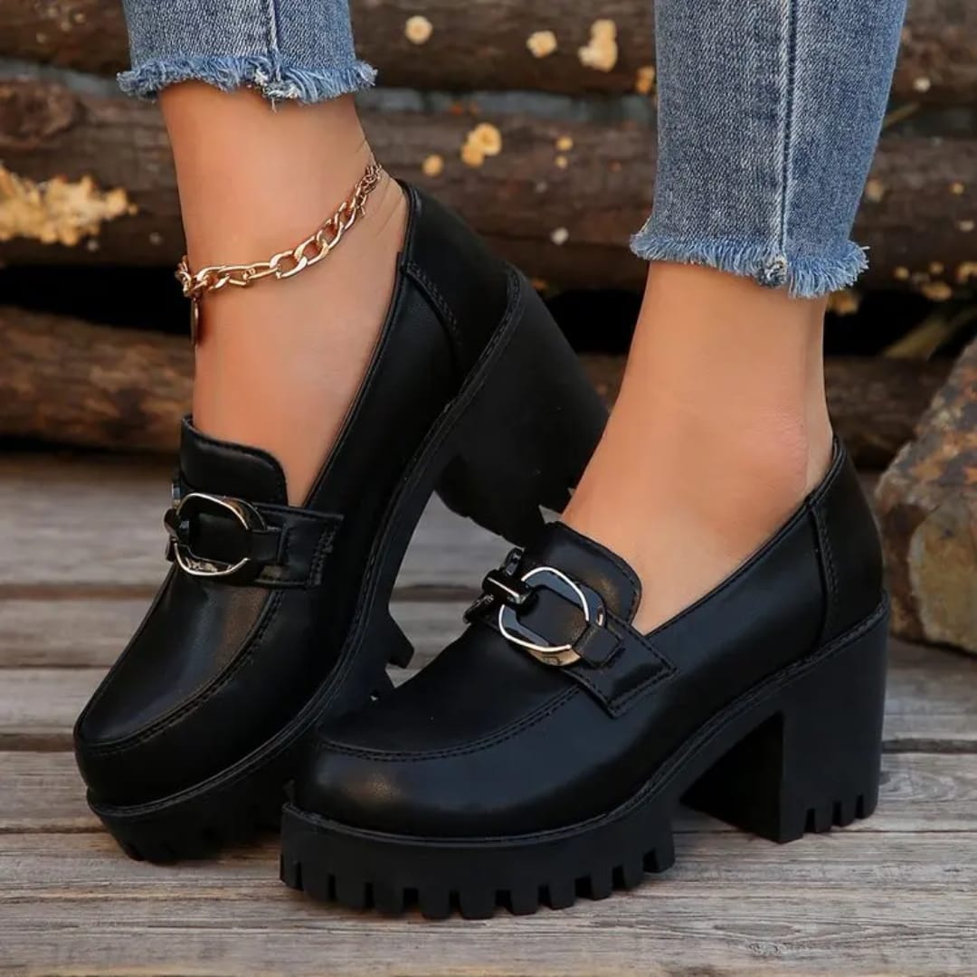 New Women's boots Shoes Real Soft Leather Martin Boots Female British Style All-match Thick-soled Ankle bo Fashion Ladies Casual Boots Elegant Square heel Vintage Boots Cool Shoes Girl Combat