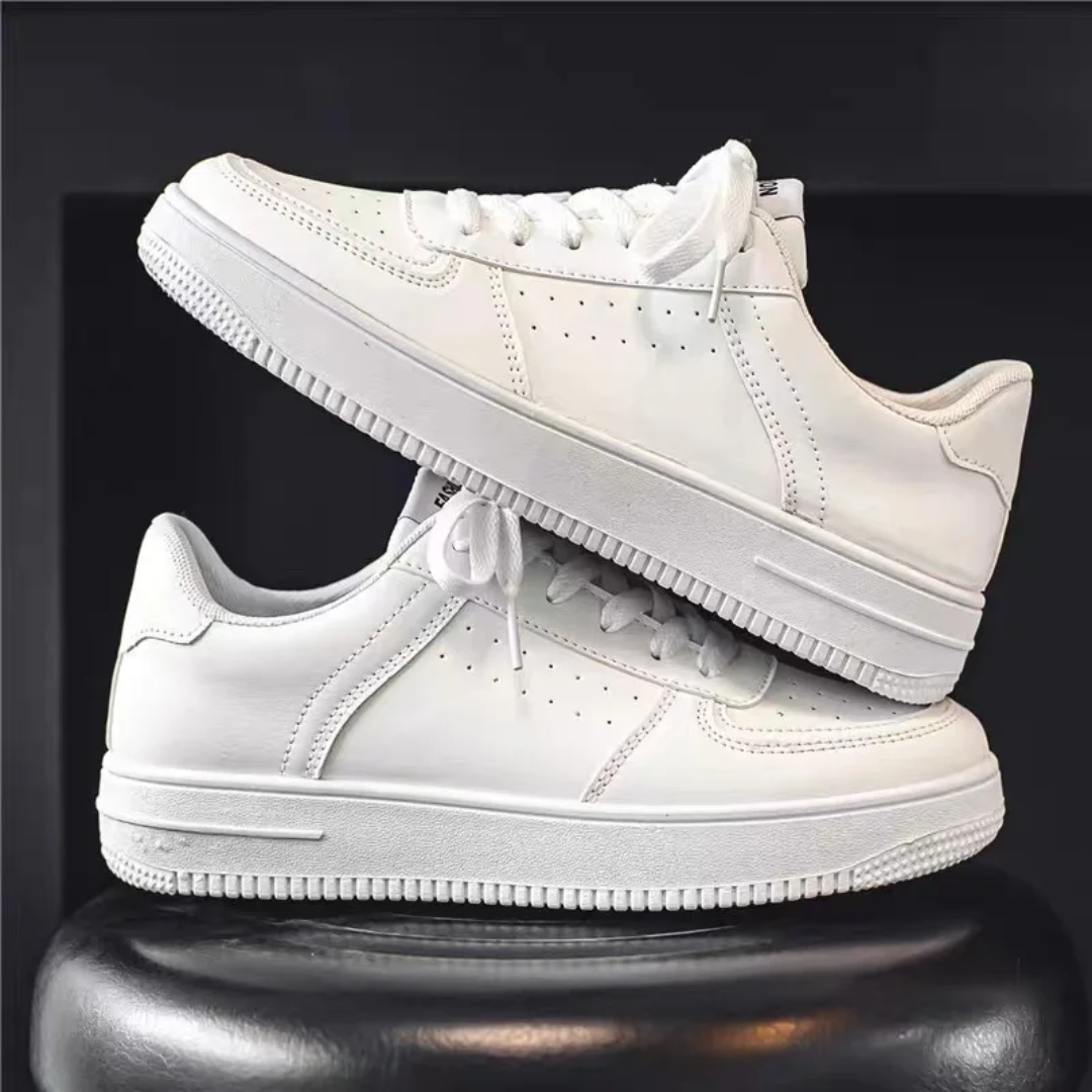 Very classy Sports Shoes Men/Women's Shoes Fashion Comfort  Lightweight Casual Running Shoes trendy shoes tennis shoe ladies/men shoes leather upper White