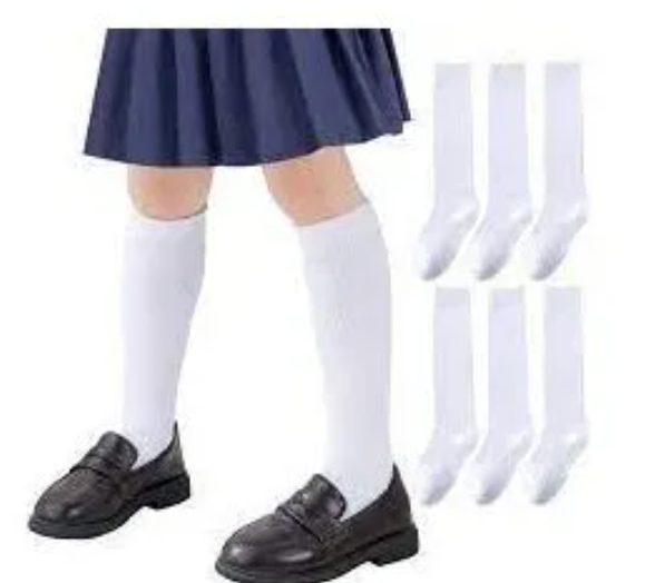 Back To School 6Pcs,12 PCS plain white socks,Comfortable Cotton Schools Socks School Socks Uniform Socks for Boys & Girls Suitable for Primary and High sch
