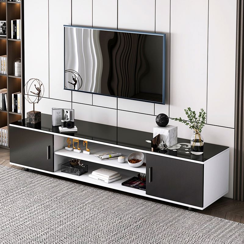 4FT Stylish Modern Wooden TV Stand For Up To 75'' Tv