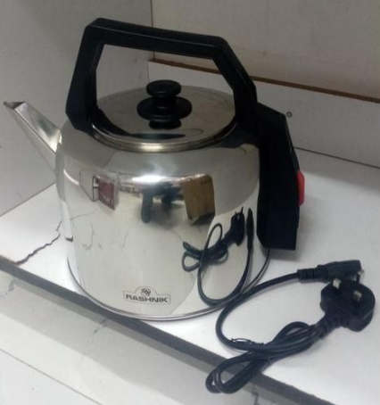 Rashnik Automatic STAINLESS STEEL Electric Kettle 5.7LTS Hot Water Heater Boiler BPA-Free, Energy Saver, Low Electricity Consumption, Auto Shut-off, Removable Lid for Easy Cleaning