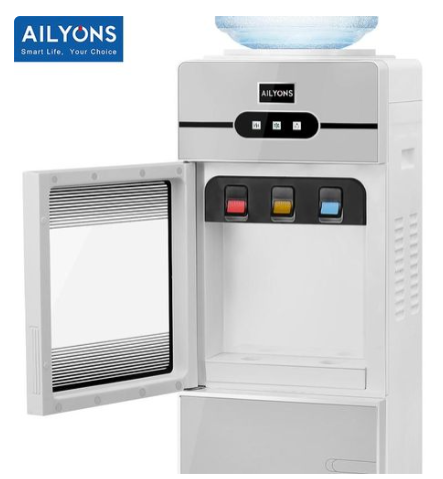 AILYONS AFK-112 3 Taps- Hot & Cold & Normal Standing Water Dispenser with Storage Cabinet