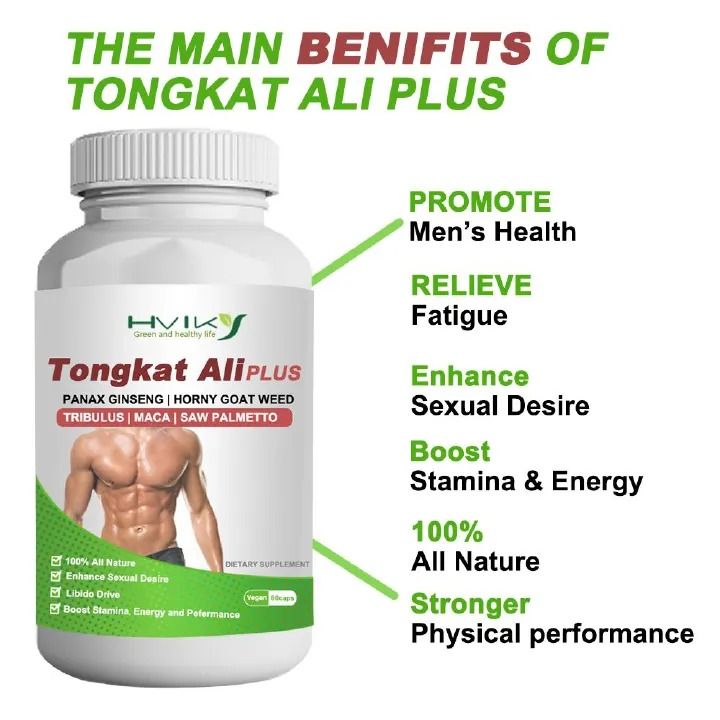 Herbal Tongkat Ali Plus For Men Sexual Health Boost Testosterone Stamina & Performance Herbal Supplement Stami