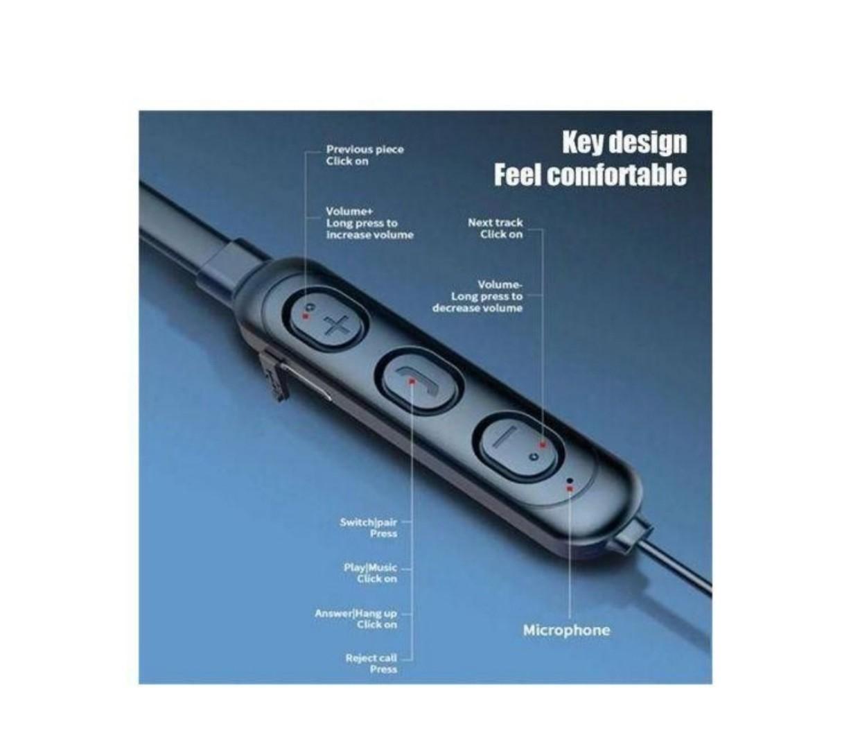 FPM AM-04 BLUETOOTH NECKBAND WIRELESS BLUETOOTH SWEAT PROOF SPORTS GEAR