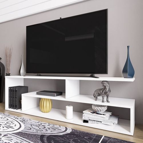 Mexico Wooden 4ft Modern Tv Stand Can Fit Upto 55 Inches Tv - White