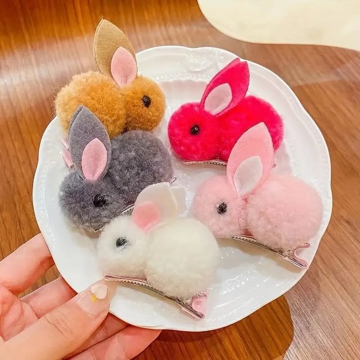 Cute Bunny Hairpin – Adorable Girls’ Hair Accessory | Cartoon Rabbit Hair Clip | Sweet Hair Decoration for Kids & Women