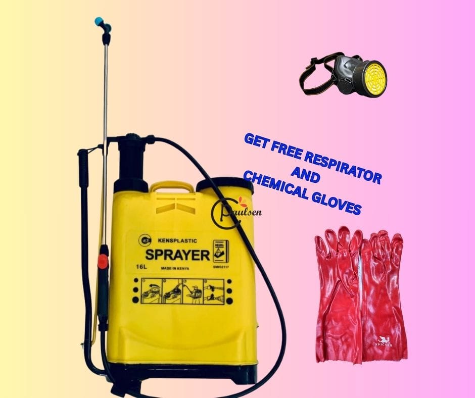 Kensplastic Knapsack Sprayer — FREE Respirator & Chemical Gloves Included! 🚜🛡️
Spray smarter and safer with the Kensplastic Knapsack Sprayer, a reliable and efficient solution for crop spraying, pes