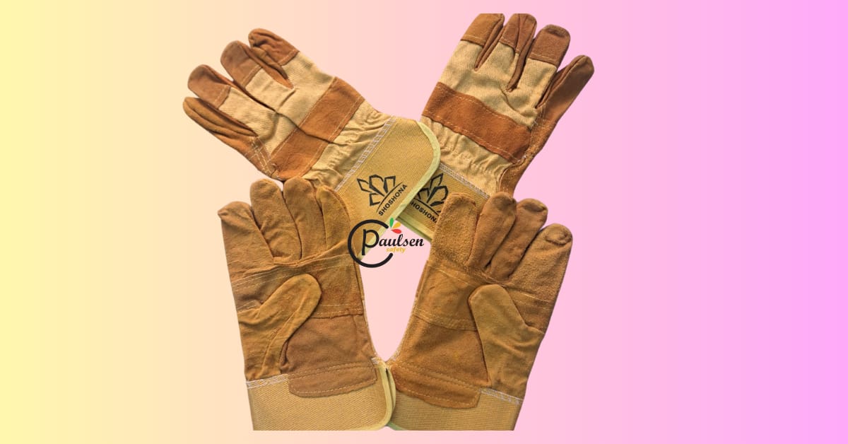 work gloves, likely designed for construction or rigger use.
They offer various levels of dexterity, comfort, protection, and durability. 
The gloves feature a breathable cotton duck back with reinfor
