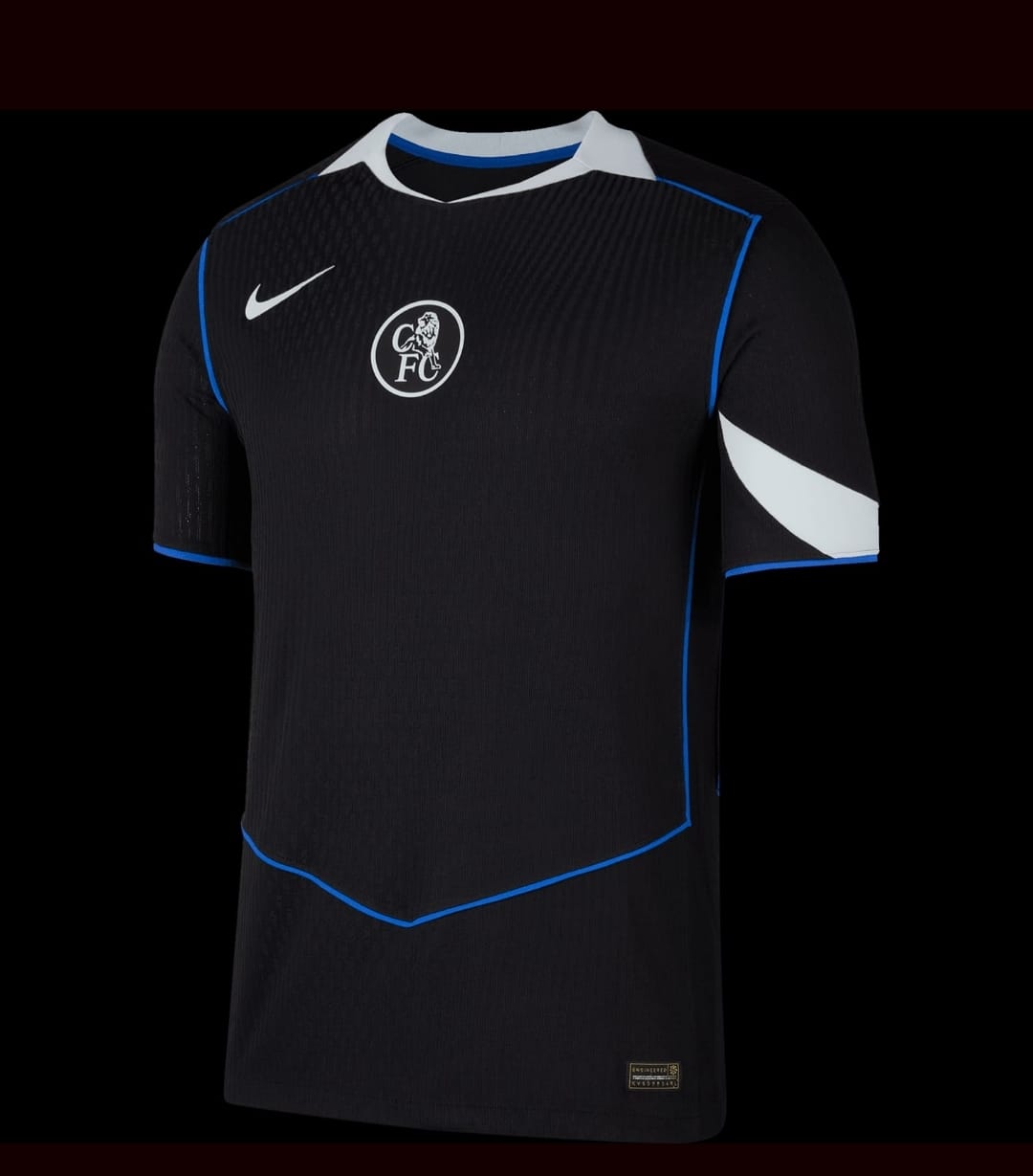 🖤 New Arrival! Chelsea FC 2025/26 Black Jersey – Modern Fit Football Fan T-Shirt – Lightweight, Breathable Short Sleeve Sportswear