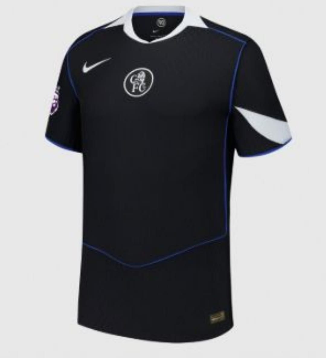 🖤 New Arrival! Chelsea FC 2025/26 Black Jersey – Modern Fit Football Fan T-Shirt – Lightweight, Breathable Short Sleeve Sportswear