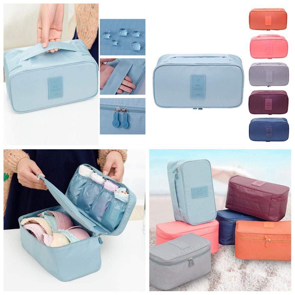 🔥 🔥Hot Deal Travel Makeup & Innerwear Organizer – Lightweight Waterproof Mini Bag with Multiple Compartments for Toiletries & Accessories