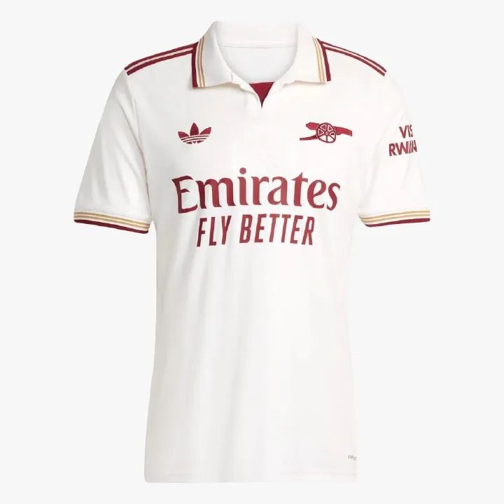 Arsenal Football Club Away Kit 2025/2026 – Men’s White Soccer Jersey, Breathable, Durable & Trendy Fan Wear