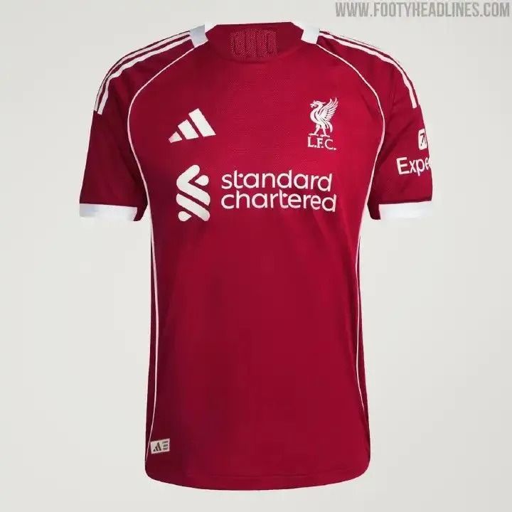 Liverpool 25/26 Red Football Jersey for Men – Premium Lightweight Soccer Shirt, Breathable Sweat-Wicking Training Top for Sports, Gym & Casual Wear