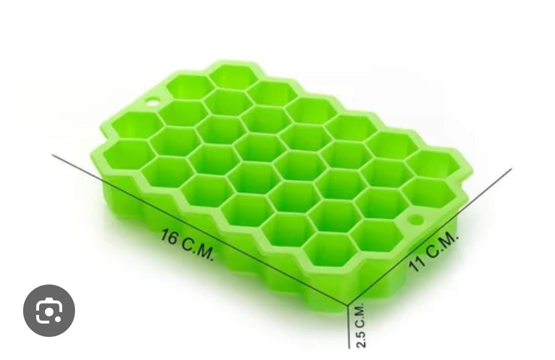 Limited offer! Honeycomb Ice Cube Maker Tray – Flexible Silicone Hexagon Ice Mold for Drinks, Cocktails, Juice & Freezer Use (Reusable Ice Cube Maker)