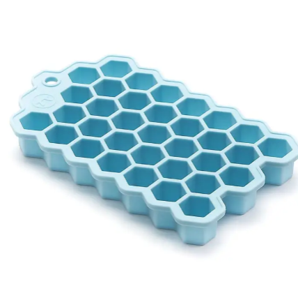 Limited offer! Honeycomb Ice Cube Maker Tray – Flexible Silicone Hexagon Ice Mold for Drinks, Cocktails, Juice & Freezer Use (Reusable Ice Cube Maker)