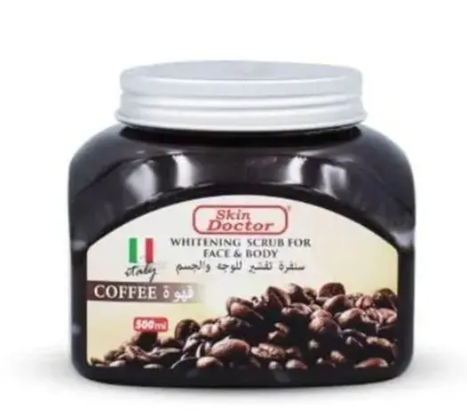 Skin Doctor Whitening Scrub for Face & Body – Coffee, Black Charcoal & Avocado (500ml)