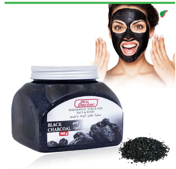Skin Doctor Whitening Scrub for Face & Body – Coffee, Black Charcoal & Avocado (500ml)
