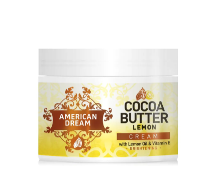 Original 🍋 American Dream Cocoa Butter Lemon Cream with Lemon Oil & Vitamin E – Brightening Moisturizing Body Cream