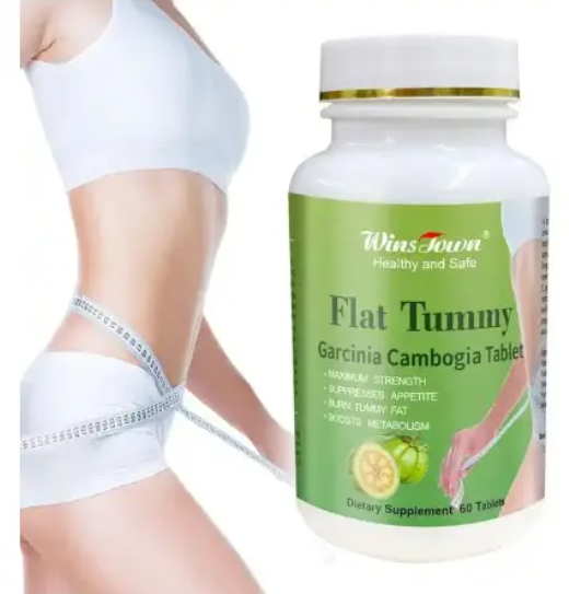 ORIGINAL Flat Tummy Tablet With Garcinia Cambogia (800mg) Wins Town Flat Tummy Pills Garcinia Cambogia 60 Capsules Burns Tummy, Suppresses Appetite, and Boosts Metabolism High Quality Effective Flat