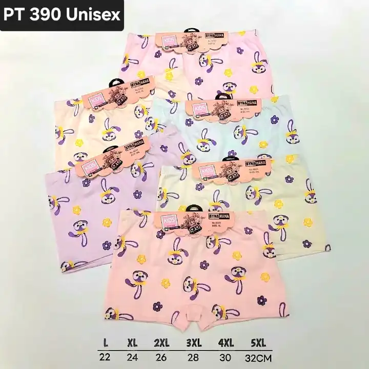 3pack Infant Baby Girl Soft Boyshort Panty | Skin-Friendly Cotton Hotpant Underwear with Stretch Waist