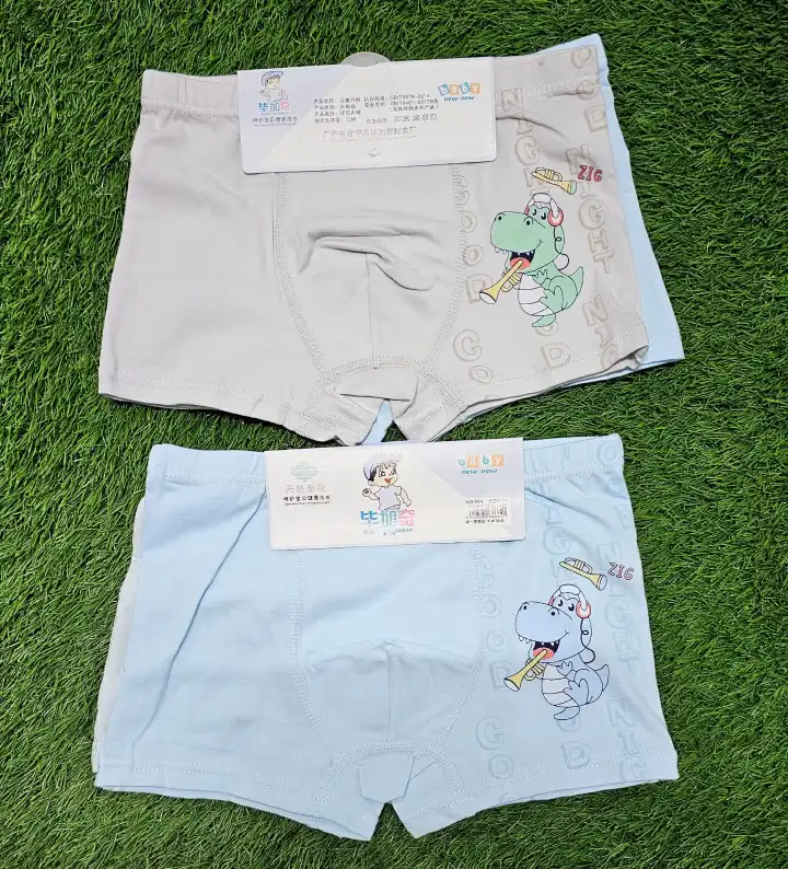 3pack  Soft Breathable Cotton Baby Boys Boxer Shorts, Elastic Waist Underwear for Toddlers & Kids