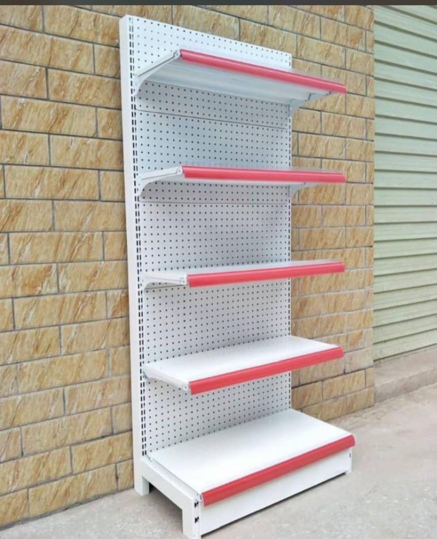 Britways Premium Supermarket Wall Shelves- Heavy-duty Adjustable Display Shelves