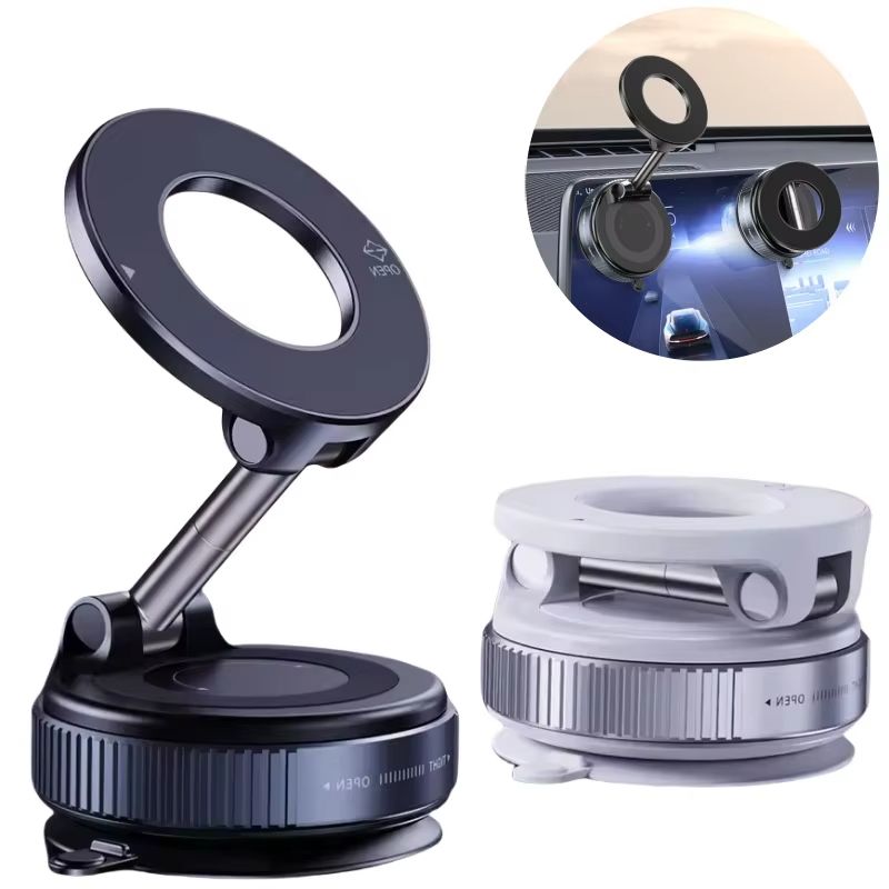 Car phone holder For iphone 12 13 14 15 16,Vacuum Magnetic Holder Foldable Strong Suction Stand for cell phone,handy halterung