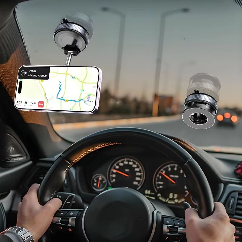 Car phone holder For iphone 12 13 14 15 16,Vacuum Magnetic Holder Foldable Strong Suction Stand for cell phone,handy halterung