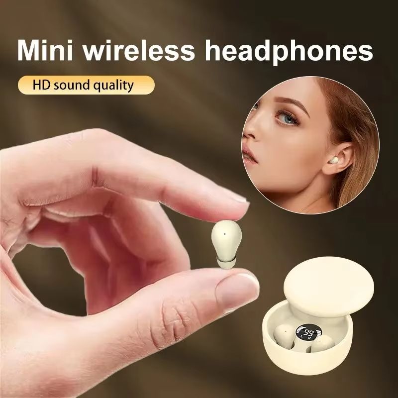 SK26 TWS Wireless Bluetooth 5.4 Headphones In-Ear Invisible Sleep Earbud With Mic Noise Cancelling Earphones HIFI Music Headset