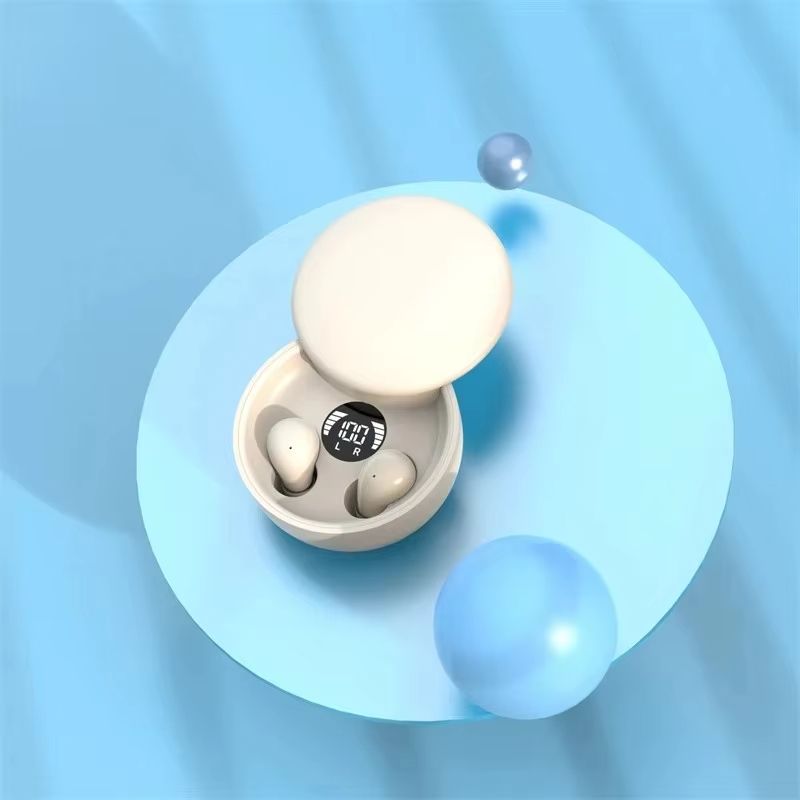 SK26 TWS Wireless Bluetooth 5.4 Headphones In-Ear Invisible Sleep Earbud With Mic Noise Cancelling Earphones HIFI Music Headset