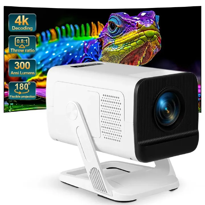 4K Projector PG310 Full HD Android 11 Wifi6 300ANSI Allwinner H713 BT5.4 Native 1280*720P Home Cinema Outdoor Projetor PG310