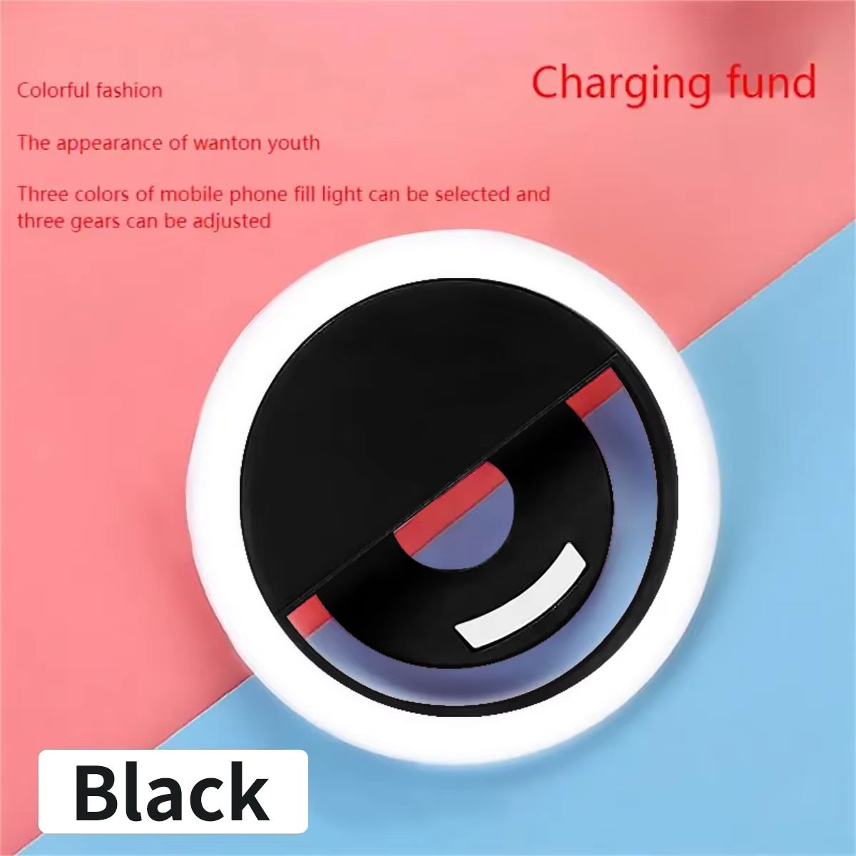 Mini Selfie Ring Light for Mobile Phone LED Lamp USB Charge Portable for Video Photograph Selfie Light for Live Makeup