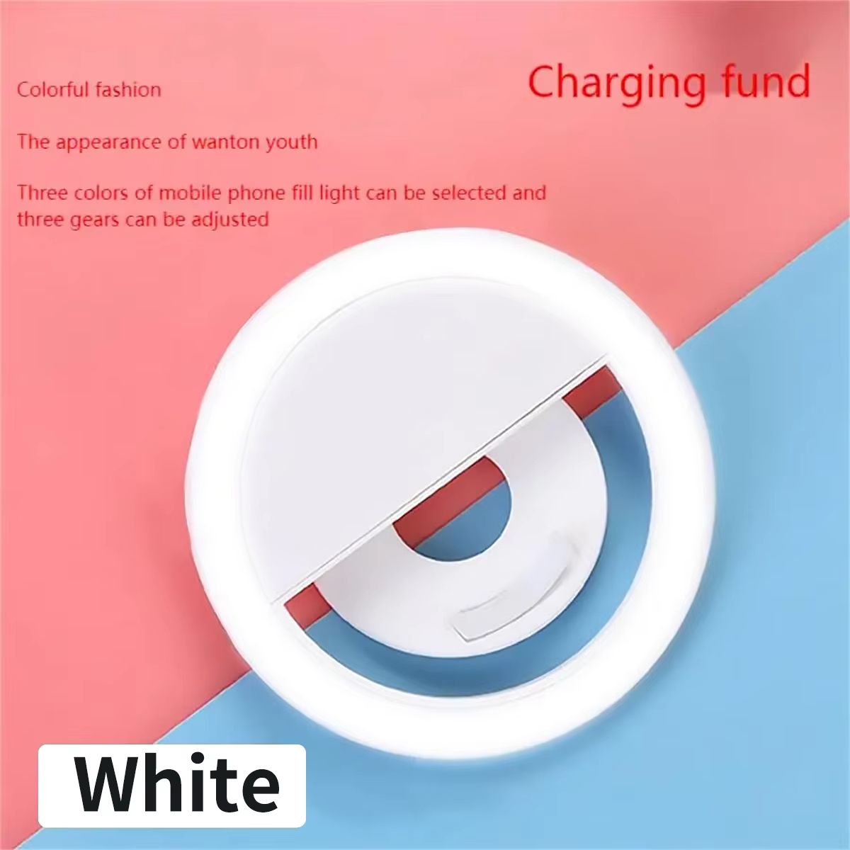 Mini Selfie Ring Light for Mobile Phone LED Lamp USB Charge Portable for Video Photograph Selfie Light for Live Makeup
