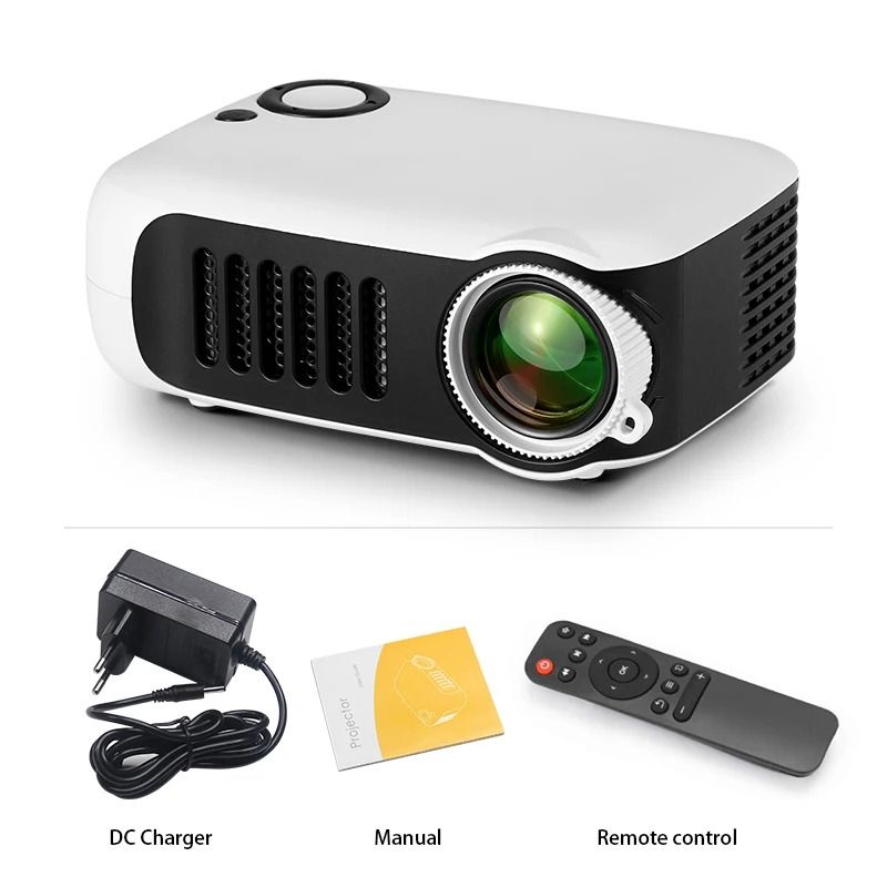MINI Projector Portable 3D LED Video Projectors Home Cinema Theater Game Laser Beamer Smart TV BOX 1080P 4K Via HD Port A2000